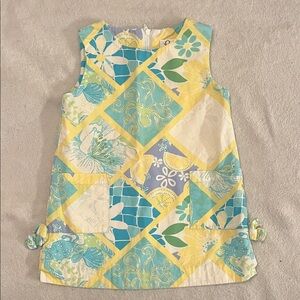 Lilly Pulitzer Kids Dress in Yellow and Blue